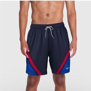 Speedo Men's Swim Trunks Swimwear UPF 50+ Solid Colorblock Shorts Size 2XL